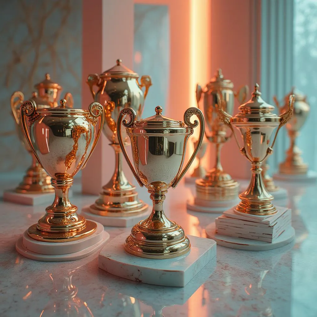 Exhibición de premios recibidos